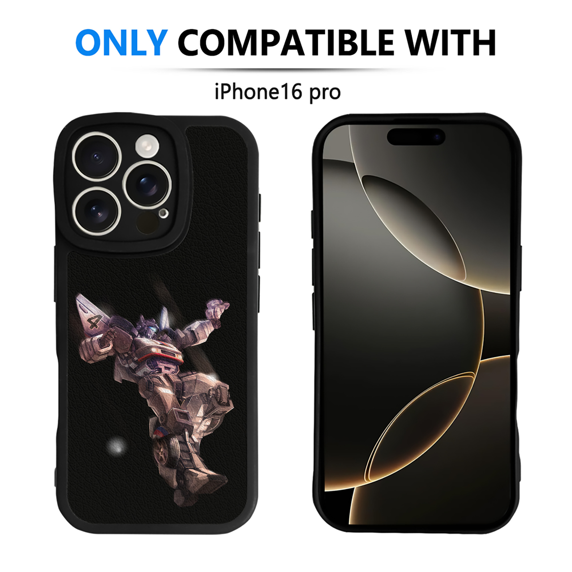 （画像用） Transformers トランスフォーマー 【iPhone 16シリーズ対応】シリコンスマホケース（レザー調） 材質：シリコン